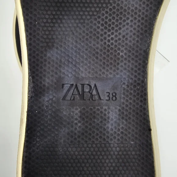 Zara Lace-Up High-Top Canvas Sneakers, Black/White Checkered pattern with stars - Picture 12 of 15